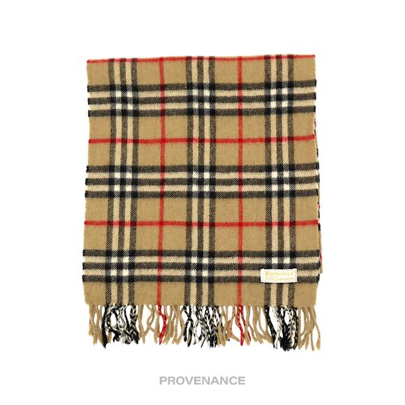🔴 Burberry Scarf - PURE CASHMERE Nova Check - Picture 1 of 7
